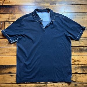 Tommy Bahama Jeans Island Crafted Men’s Large 100% Supima Cotton Blue Polo Beach